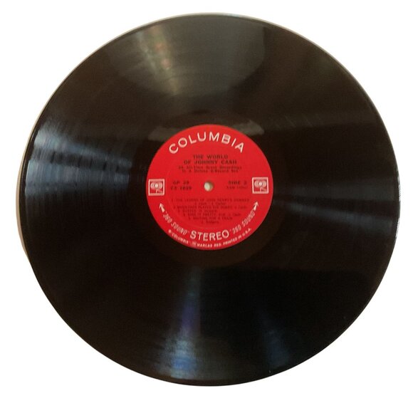 Vtg The World Of Johnny Cash Deluxe 2-Record Set Vinyl  *Only Disc One* 1970 - Picture 5 of 6
